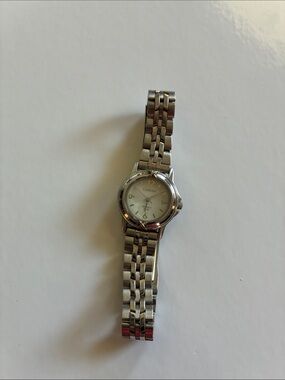 Carriage Women’s Silver Stainless Steel Bracelet Watch with White Dial